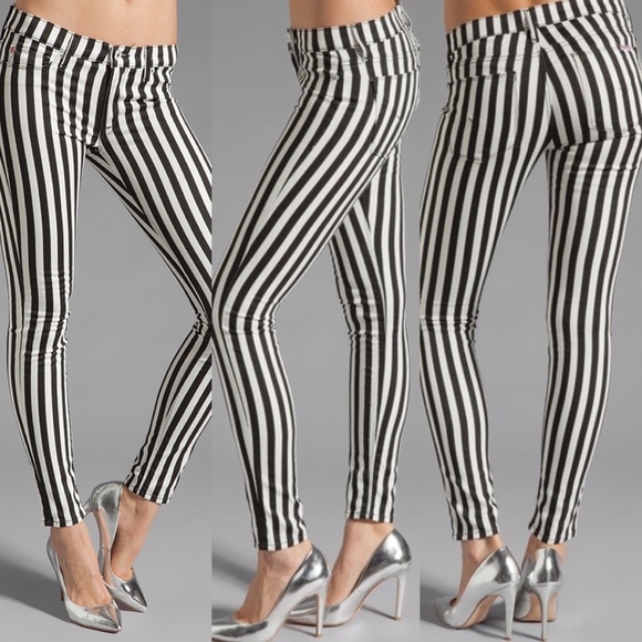 Hudson Jeans Denim - Hudson Jeans | Striped Krista Super Skinny Jeans